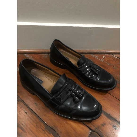 Bostonian First Flex Black Leather Dress Oxford Shoes Men's Size 11.5 M - Picture 1 of 10